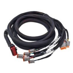 Nylon‑Mesh DT Connector — Waterproof Automotive Wiring Harness Cable