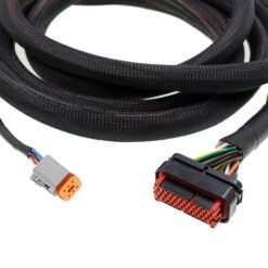 Nylon‑Mesh DT Connector — Waterproof Automotive Wiring Harness Cable
